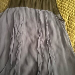 Bebe Sheer Black Sleeveless Top